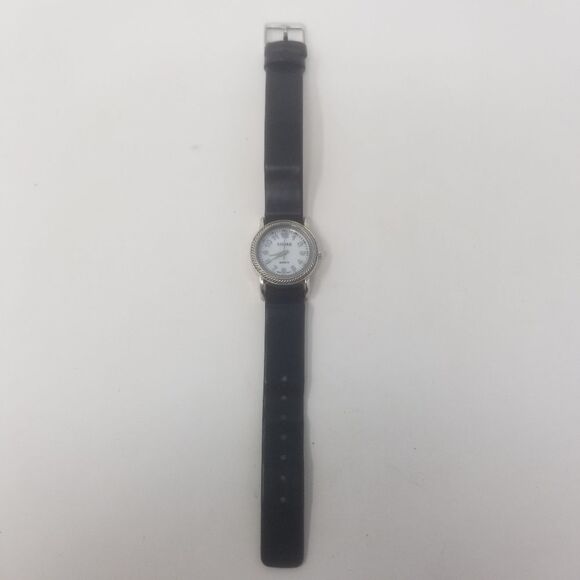 Kessaris Black Band Silver Rope Bezel Interchangable Bands JCR510 Women's Watch - Picture 4 of 9